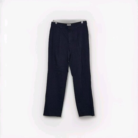DL1961 Orville Trouser Mens W32 L32 Dark Navy Stretch Soft Twill Pockets Preppy - Picture 1 of 15